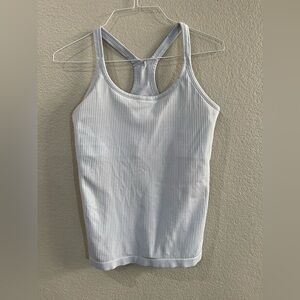 Lululemon Women's light blue Ribbed Tank Top